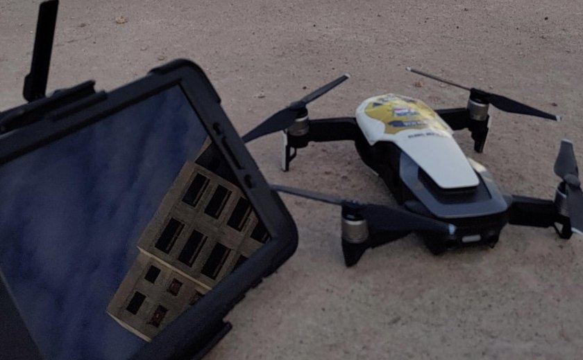 Instituto de Criminalística de Alagoas realiza experimentos com drone