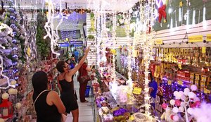 Vendas de produtos natalinos aquecem o comércio de Maceió