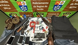 Homem é preso em flagrante por posse ilegal de armas de fogo em Olho d’Água do Casado
