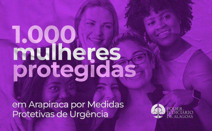Mil mulheres já foram protegidas por medida protetiva de urgência em Arapiraca