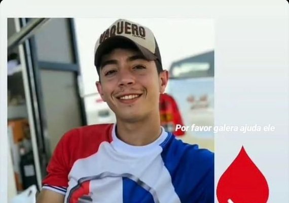 Jovem sofre acidente e necessita de sangue tipo AB+