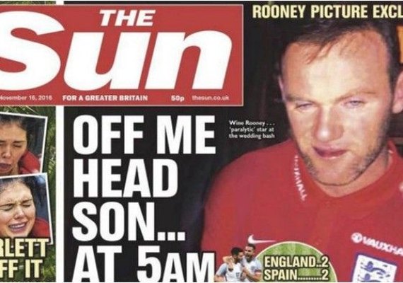 Wayne Rooney pede desculpas por ter aparecido embriagado em público