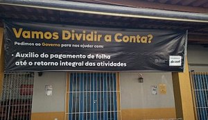 Bares e restaurantes associados da Abrasel AL aderem a campanha em seus estabelecimentos