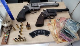 1º BPM apreende duas armas de fogo no bairro da Jatiúca