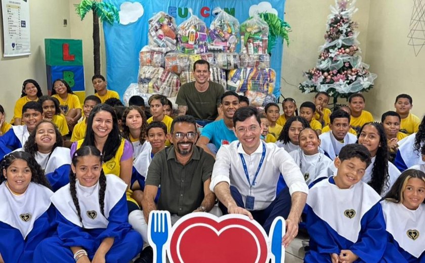 Alagoas sem Fome doa 1 tonelada de alimentos a instituição assistencial no Barro Duro