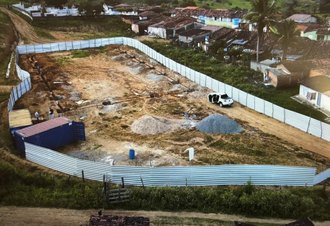 Quebrangulo com recursos próprios toca obras para construção de ginásio poliesportivo