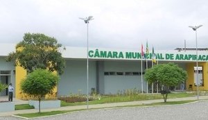 Vereadores vão eleger nesta terça (22) o novo presidente da Câmara de Arapiraca