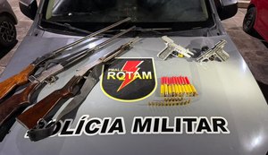 Rotam prende homem e apreende cinco armas de fogo em Anadia