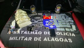 Polícia apreende arma de fogo, drogas e prende suspeito em Penedo