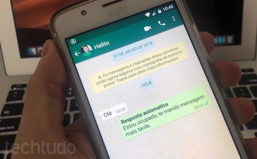 Como colocar mensagem automática no WhatsApp