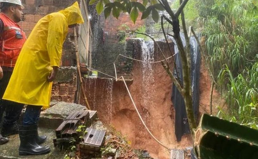 Defesa Civil informa que Maceió teve chuvas com maior intensidade na Cambona