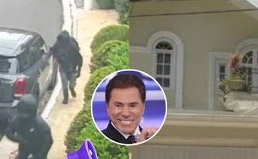 Criminoso cai no chão após invadir mansão da família de Silvio Santos. Veja vídeo