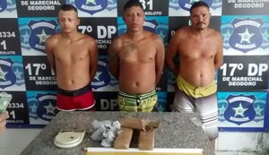 Durante operação integrada em Marechal Deodoro, três pessoas são detidas