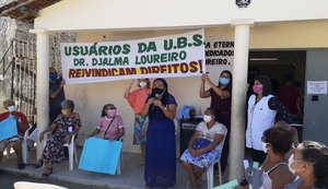 Usuários protestam contra as péssimas condições na UBS do Clima Bom