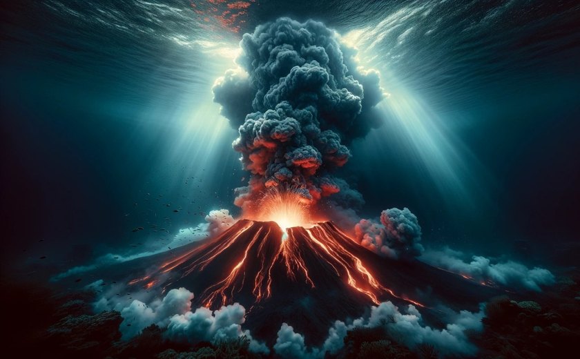 Erupção de vulcão submarino há 7.300 anos foi a maior da história