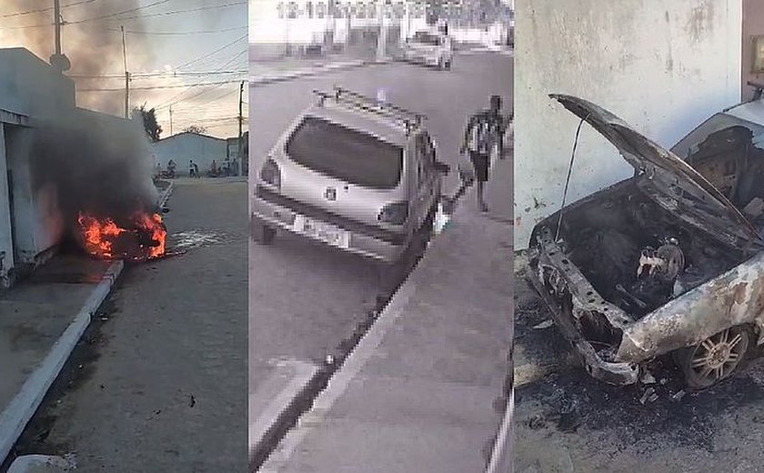 Em Arapiraca, homem coloca fogo no carro do vizinho