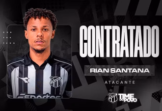 Ceará anuncia Rian Santana, ex-CSA, e Caíque França para final da temporada
