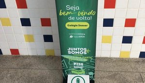 Sistema OCB/AL entrega totens para álcool em gel a cooperativas educacionais