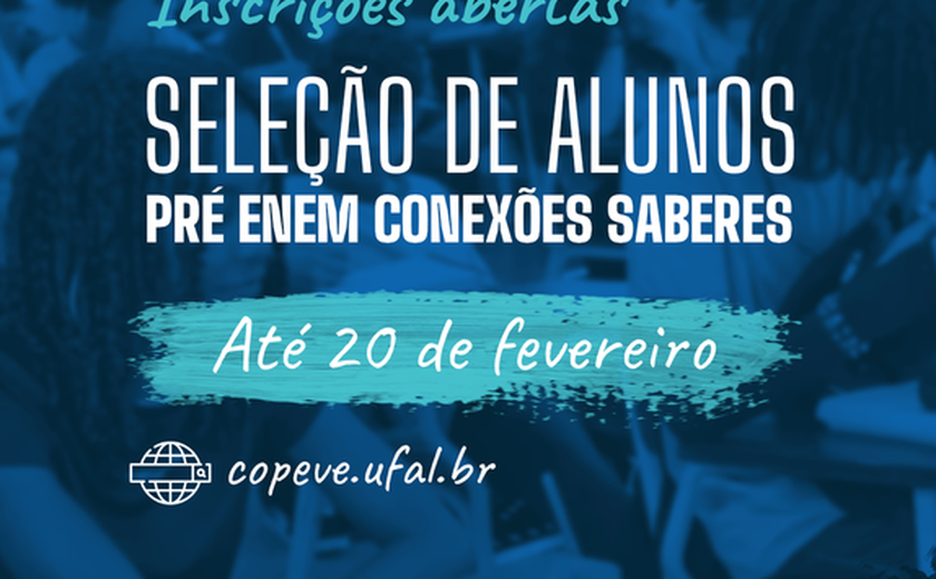 Curso Pré-Enem da Ufal abre 200 vagas para estudantes do ensino médio