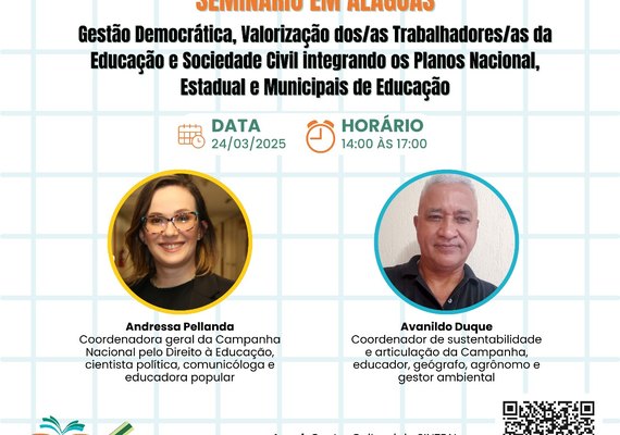 Seminário em Maceió discute Gestão Democrática e Plano Nacional de Educação