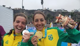 No triatlo feminino, Brasil conquista o 1º ouro e 1ª prata no Pan-Americano de Lima