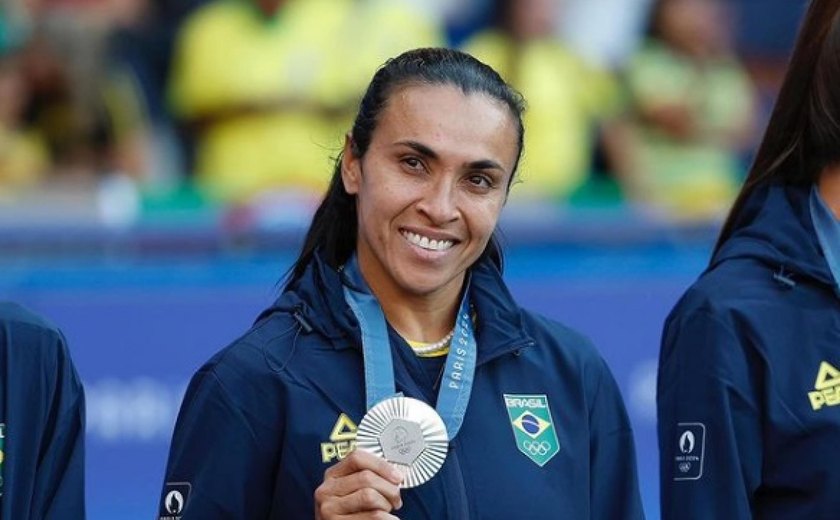 Marta agradece ao Governo de Alagoas pelo incentivo ao futebol feminino