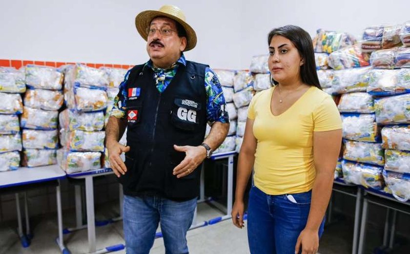 Mais de 16 mil alunos de Rio Largo recebem cestas básicas a partir desta 5ª