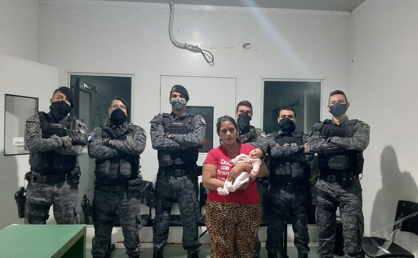 Policiais do Pelopes salvam recém-nascida engasgada na cidade de Viçosa