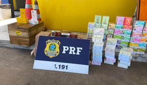 Operação conjunta resulta na apreensão de produtos sem nota fiscal na BR-101