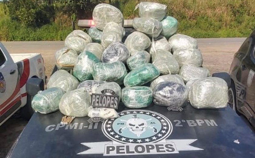 Polícia Militar apreende mais de 32 kg de drogas em São José da Laje