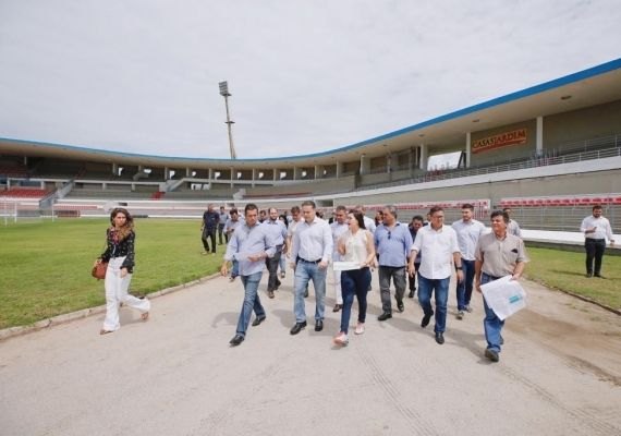 Obras de adaptação do Estádio Rei Pelé para jogos da Série A entram na reta final