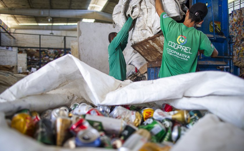 Cooperativas de recicláveis ​​possuem espaços para triagem de resíduos