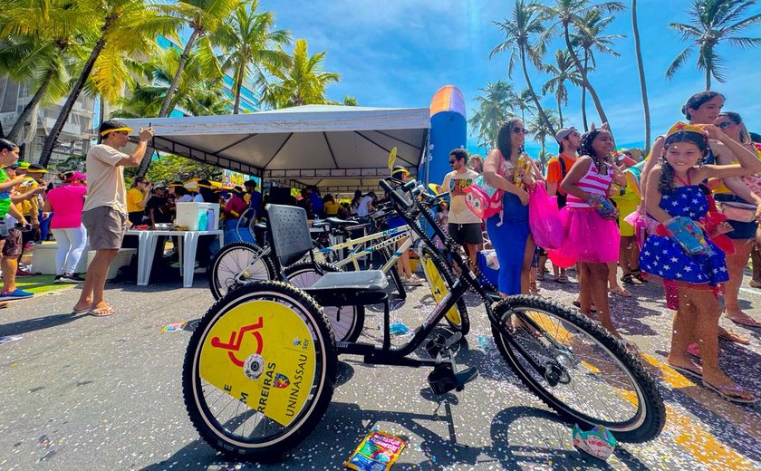 Bike Sem Barreiras promoveu inclusão e saúde na orla da Ponta Verde