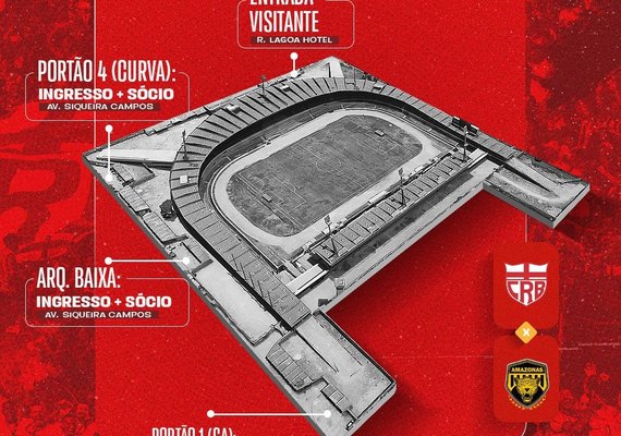 CRB começa a vender ingressos para jogo contra o Amazonas