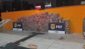 PRF apreende cerca de 700 kg de cocaína no interior de AL