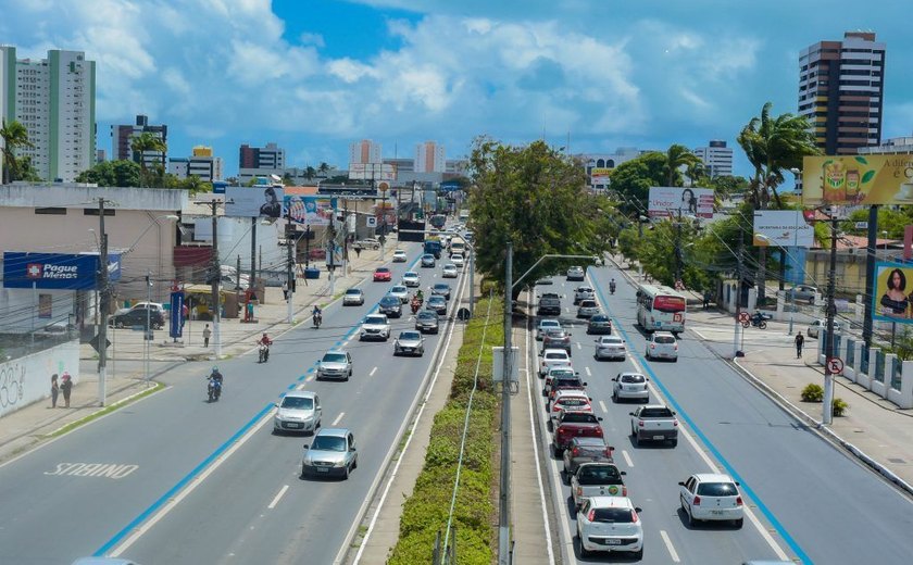 Faixa Azul agiliza viagens do transporte público de Maceió