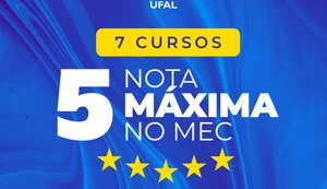 Qualidade da graduação da Ufal é confirmada com mais cursos Nota 5