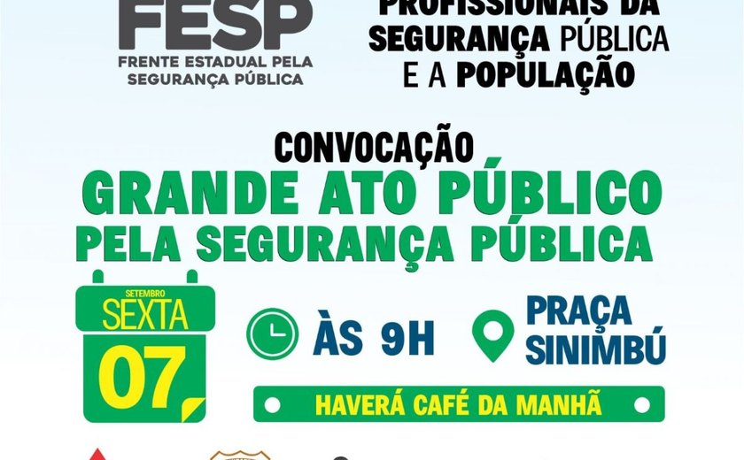 Frente convoca população para ato público nesta sexta-feira