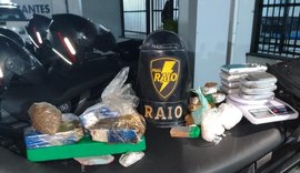 PM prende suspeito com dois quilos de drogas e oito balanças de precisão