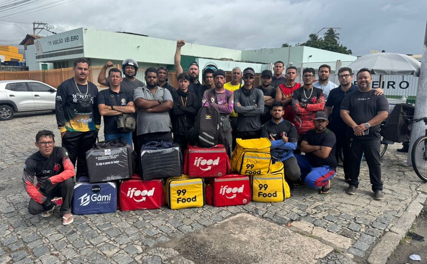 Motoristas e entregadores convocam ato contra PL 152 em Maceió