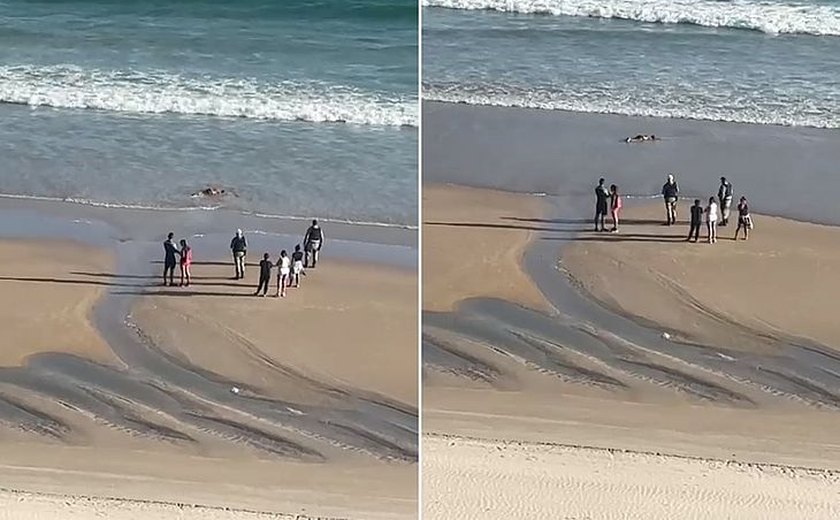 Corpo de Bombeiros faz resgate de corpo de homem na Praia da Avenida