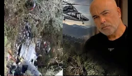 Vídeo mostra destroços de helicóptero que levava cantor Rick, da dupla com Renner