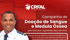 CRF/AL inicia campanha de doação de sangue para irmão de farmacêutica diagnosticado com leucemia