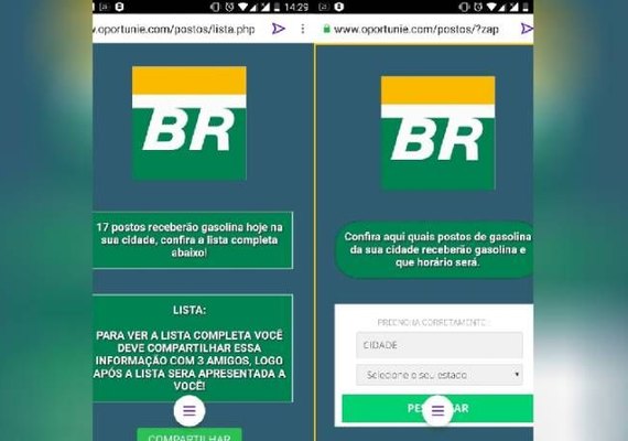 Novo golpe do WhatsApp promete lista de postos com gasolina