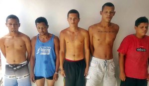 Polícia prende cinco suspeitos de homicídios em Teotônio Vilela