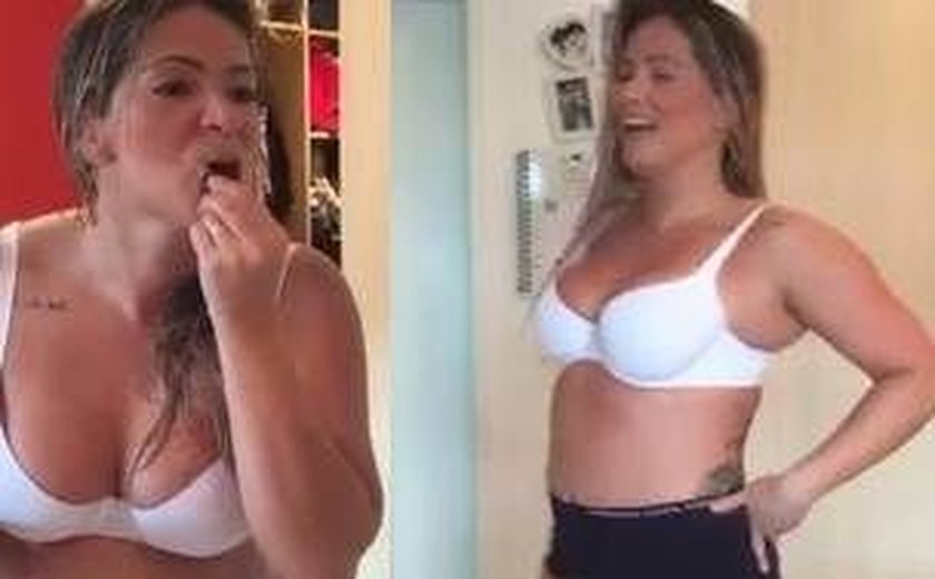 Fani exibe o corpo e o bumbum maior após ganhar 15kg: 'Gordinha sexy'