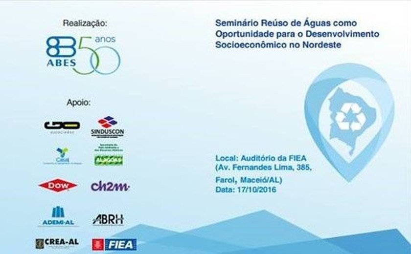 Reúso de água para desenvolvimento regional é tema de seminário