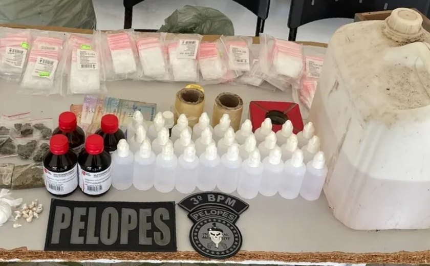 Jovem é flagrado com materiais para produção de ‘lolo’ e preso em Arapiraca