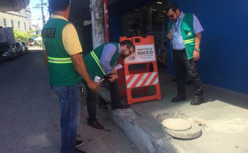 Empresa no Centro de Maceió é autuada por lançamento irregular de efluentes