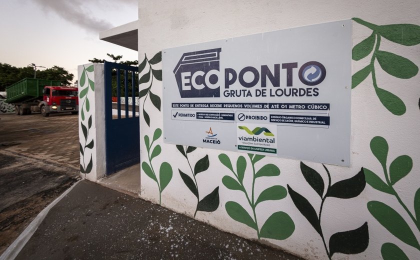 Ecopontos de Maceió fecharão neste domingo em virtude das eleições